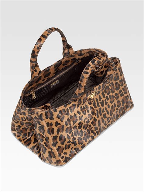 prada leopard shoulder bag